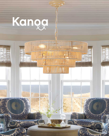Kanoa Rattan Chandelier