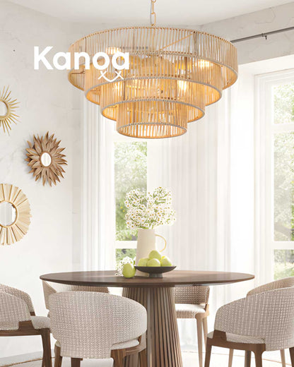 Kanoa Rattan Chandelier