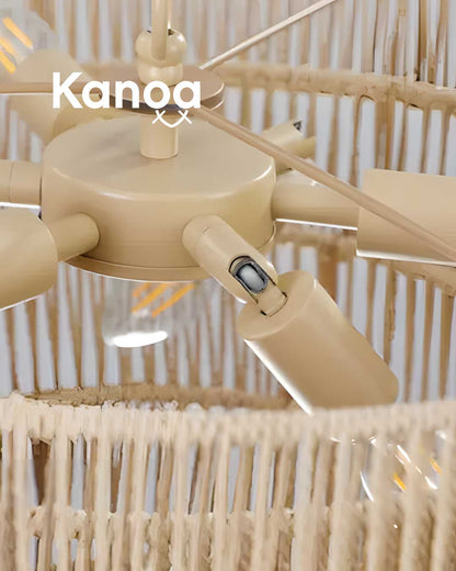 Kanoa Rattan Chandelier