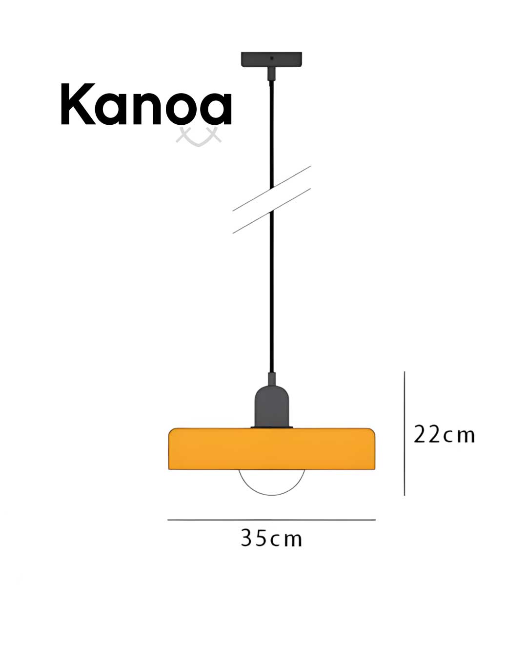 Kanoa Sleek Glass Pendant