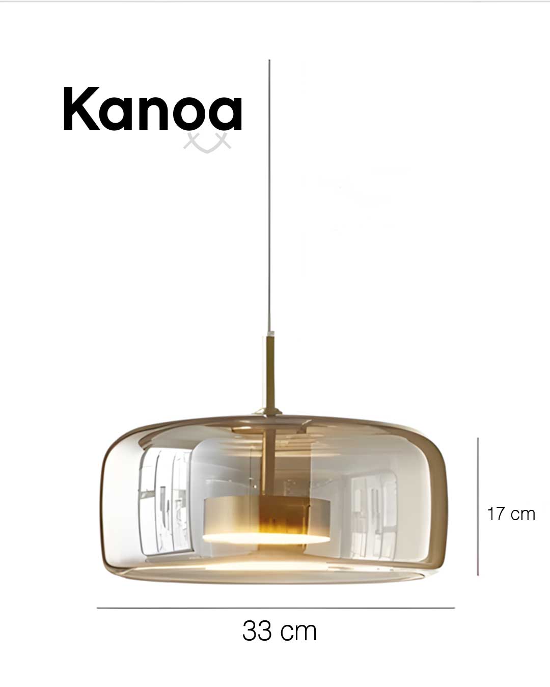 Kanoa Nordic Glass Chandelier