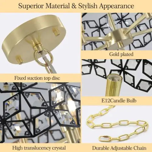 Luxe Crystal Chandelier