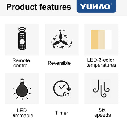 Metallic Black Ceiling Fan