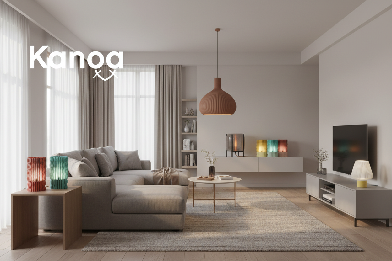 Banner Hero - Produtos Kanoa numa Sala