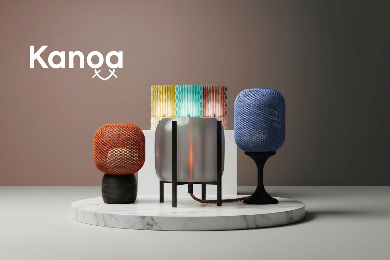 Fundo com produtos LIGHTING