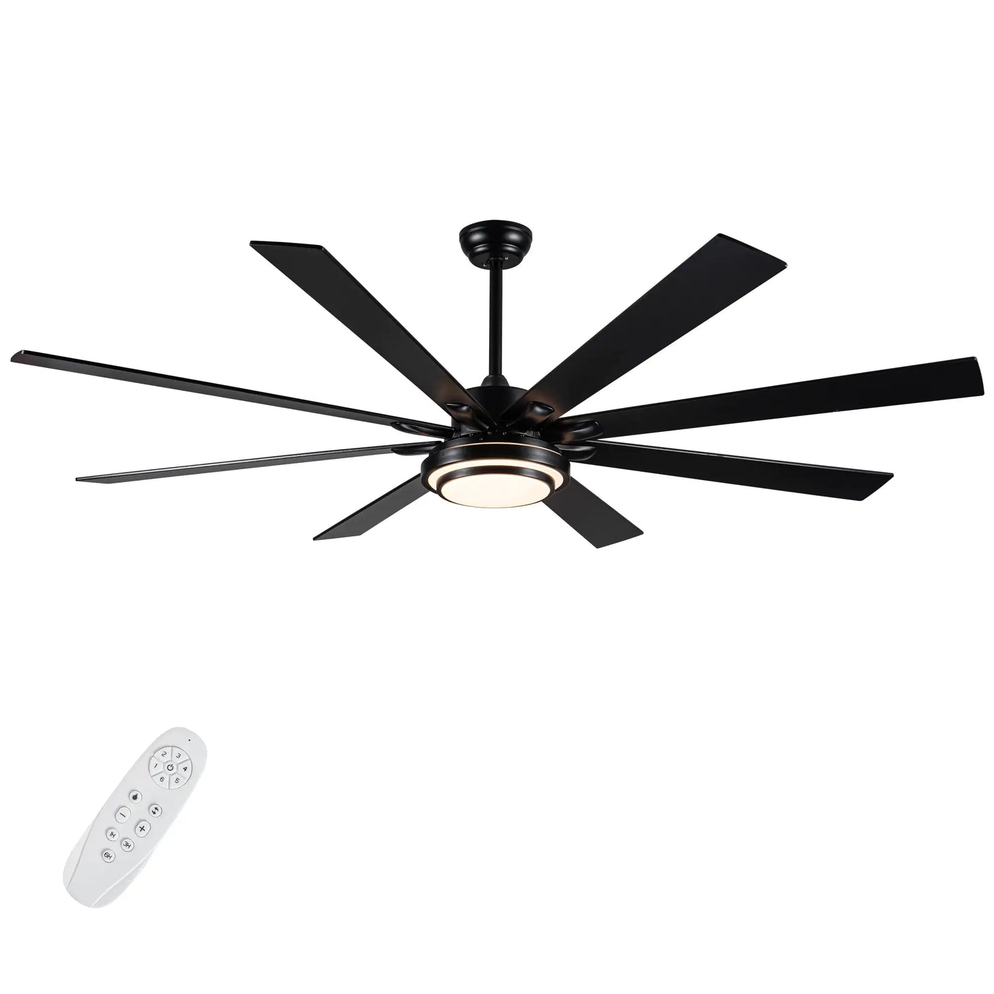 Metallic Black Ceiling Fan